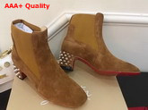 Christian Louboutin Study Ankle Boot in Coconut Suede Replica