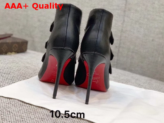 Christian Louboutin Triniboot in Black Calf Leather Replica