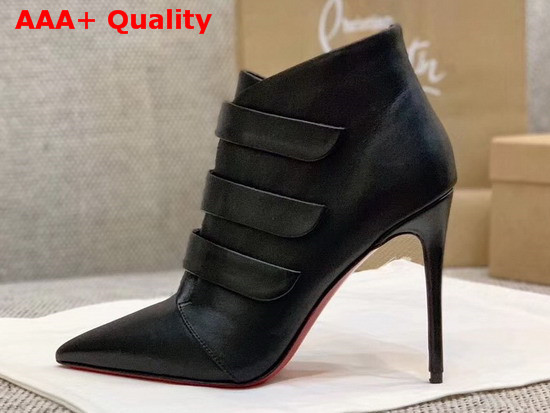 Christian Louboutin Triniboot in Black Calf Leather Replica