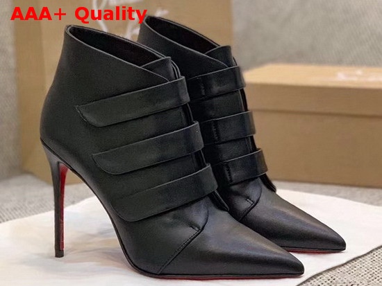 Christian Louboutin Triniboot in Black Calf Leather Replica