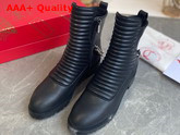 Christian Louboutin Women Ankle Boot in Black Calf Leather Replica