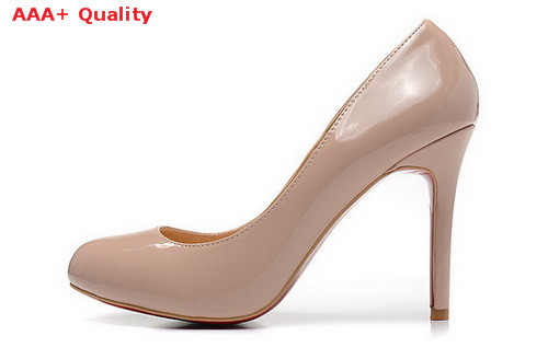 Louboutin New Simple Pump 100mm Heel Nude for Sale