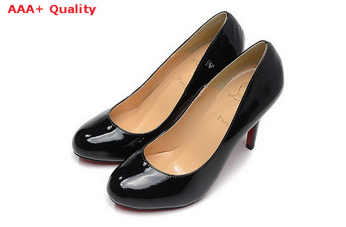 Louboutin New Simple Pump 100mm Heel Shiny Black for Sale