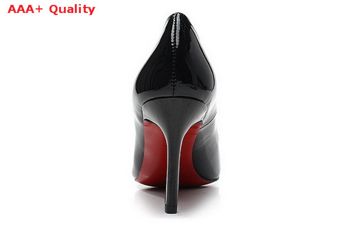 Louboutin Simple Pump 80mm Heel Shiny Black for Sale