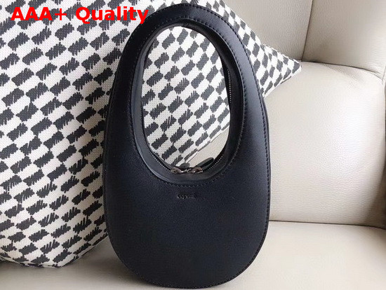 Coperni Mini Swipe Bag in Black Leather Replica