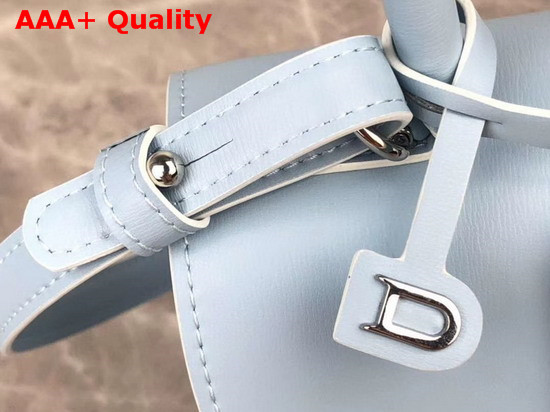 Delvaux Brillant Mini Bag Light Blue Textured Leather Replica