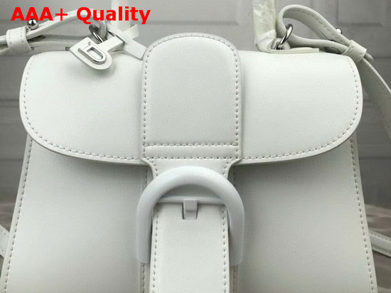 Delvaux Brillant Mini Bag White Textured Leather Replica