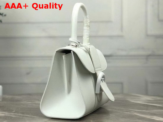 Delvaux Brillant Mini Bag White Textured Leather Replica