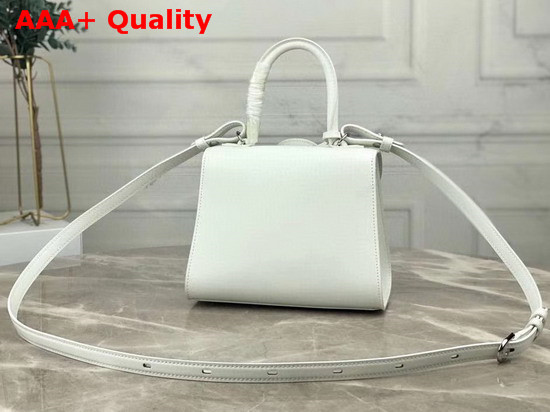 Delvaux Brillant Mini Bag White Textured Leather Replica