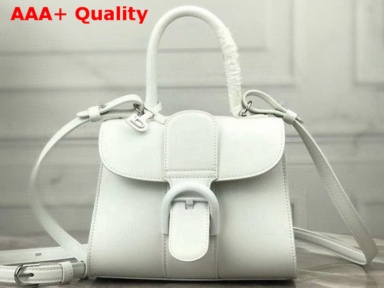 Delvaux Brillant Mini Bag White Textured Leather Replica