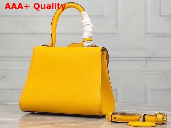Delvaux Brillant Mini Bag Yellow Grain Leather Replica