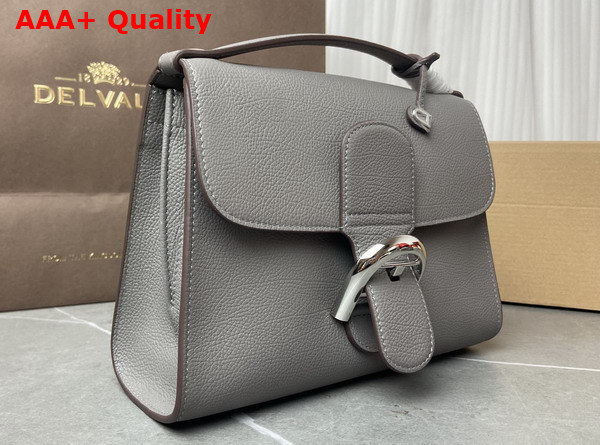Delvaux Brillant Tempo Small Stone Grey Allure Calf Leather Replica