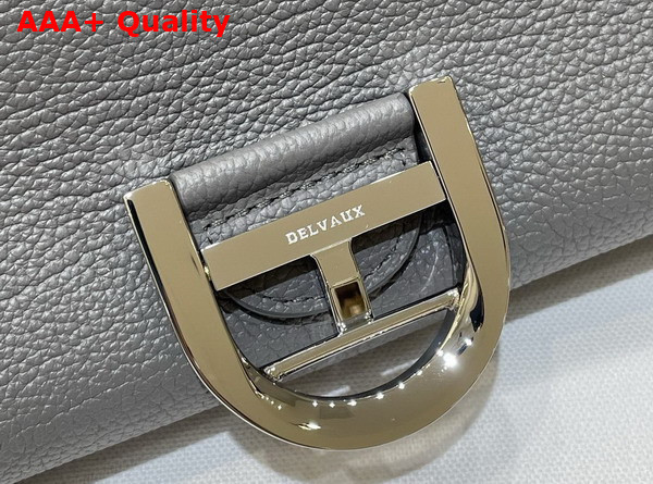 Delvaux Brillant Tempo Small Stone Grey Allure Calf Leather Replica
