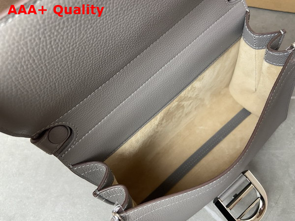 Delvaux Brillant Tempo Small Stone Grey Allure Calf Leather Replica