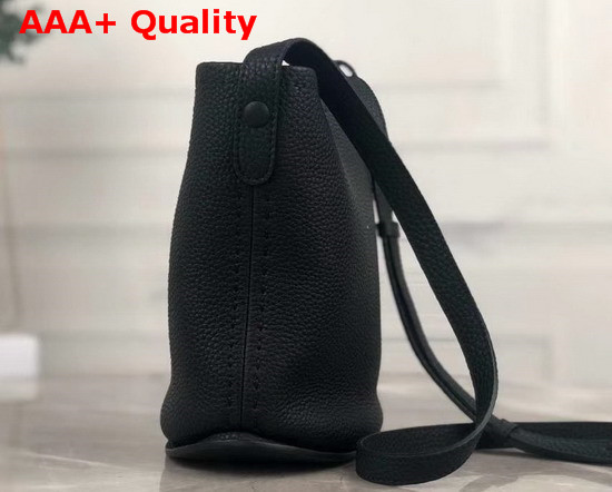 Delvaux Pin Mini Bucket Bag Black Taurillon Soft Leather Replica