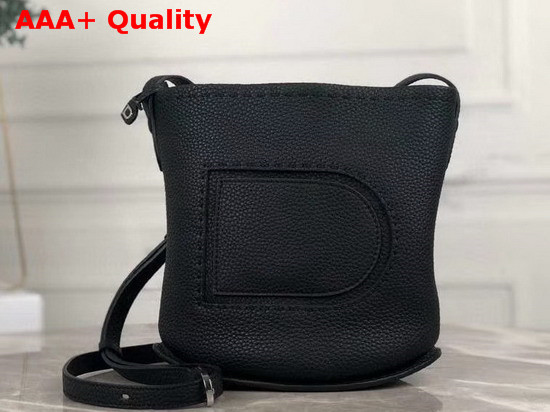 Delvaux Pin Mini Bucket Bag Black Taurillon Soft Leather Replica