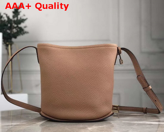 Delvaux Pin Mini Bucket Bag Nude Taurillon Soft Leather Replica
