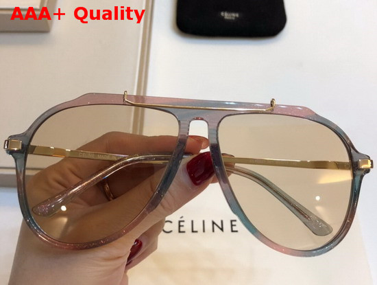 Celine Acetate Aviator Sunglasses Tea Color Replica