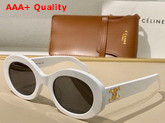 Celine Triomphe 01 Sunglasses in Acetate White Replica