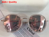 Chloe Round Frame Acetate and Metal Sunglasses Replica