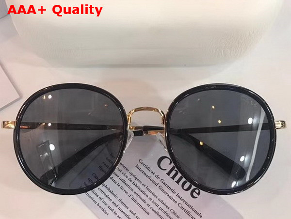 Chloe Round Frame Acetate and Metal Sunglasses Replica
