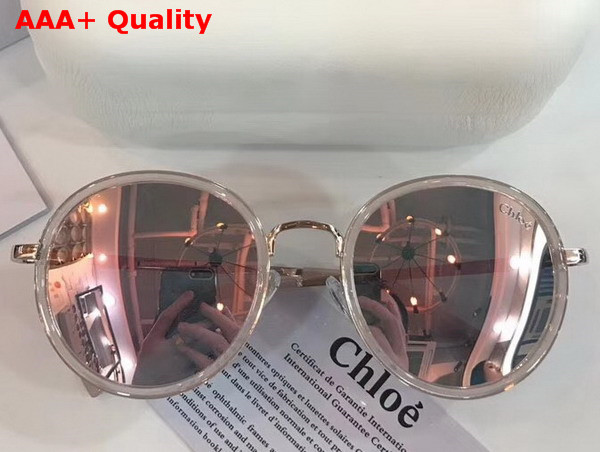 Chloe Round Frame Acetate and Metal Sunglasses Replica