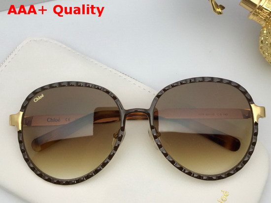 Chloe Vicky Aviator Sunglasses in Meta Replica