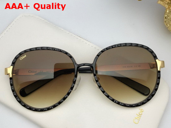 Chloe Vicky Aviator Sunglasses in Meta Replica