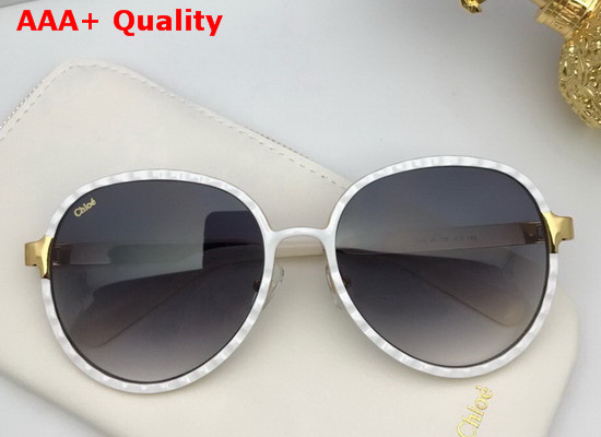 Chloe Vicky Aviator Sunglasses in Meta Replica