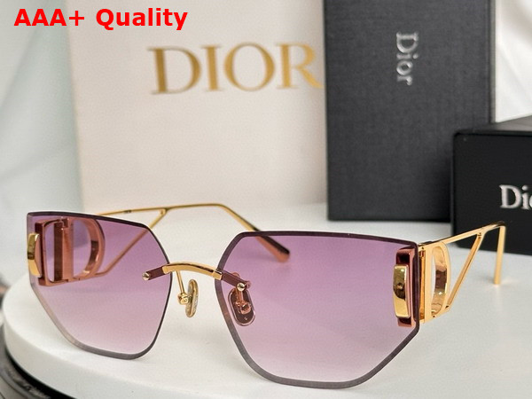 Dior 30Montaigne B3U Gradient Purple To Nude Butterfly Sunglasses Replica