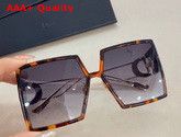 Dior 30montaigne Tortoiseshell Effect Square Sunglasses Replica