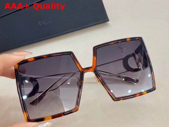Dior 30montaigne Tortoiseshell Effect Square Sunglasses Replica