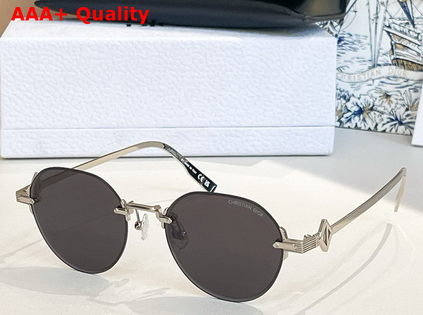 Dior CD Diamond R5U Blue Round Sunglasses Replica