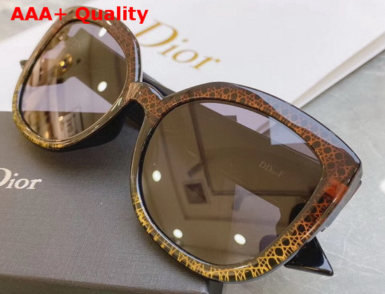 Dior CD Round Sunglasses in Brown Replica