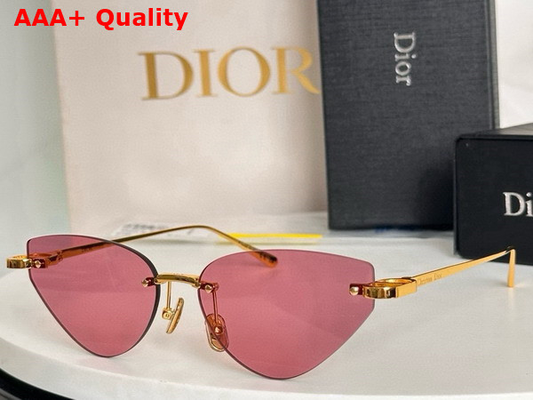 Dior CDior B5U Two Tone Mirrored Effect Ivory and Green Butterfly Sunglasses Replica