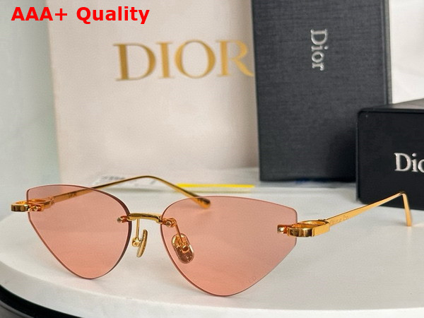 Dior CDior B5U Two Tone Mirrored Effect Ivory and Green Butterfly Sunglasses Replica