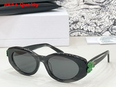 Dior Clover B1F Shiny Black Oval Sunglasses Replica