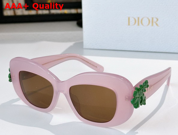 Dior Clover S3F Shiny Black Square Sunglasses Replica