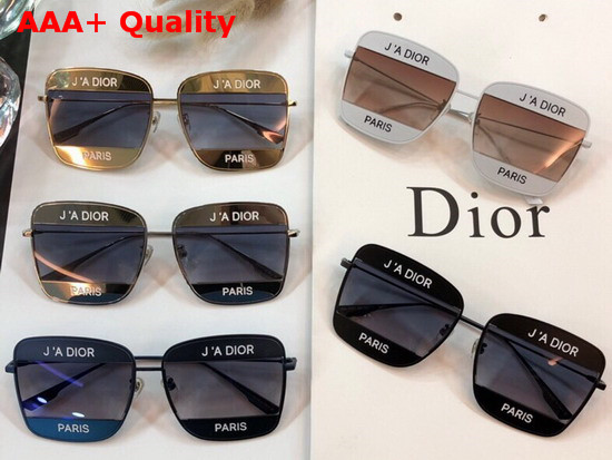 Dior J Adior Square Sunglasses White Replica