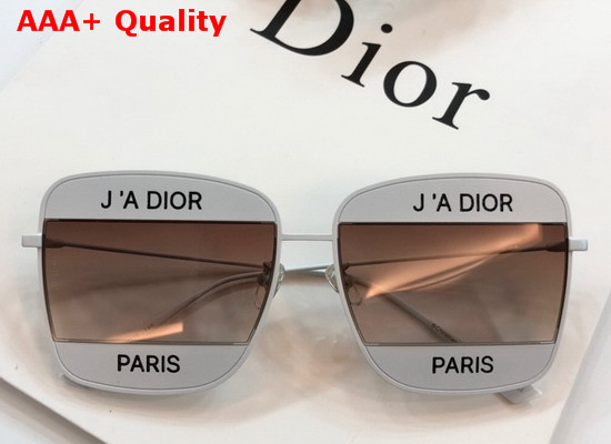 Dior J Adior Square Sunglasses White Replica