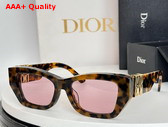 Dior MissDior S1I Brown and Honey Tortoiseshell Effect Rectangular Sunglasses Replica
