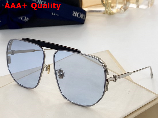 Dior NeoDior Nu Silver Mirrored Navigator Sunglasses Replica