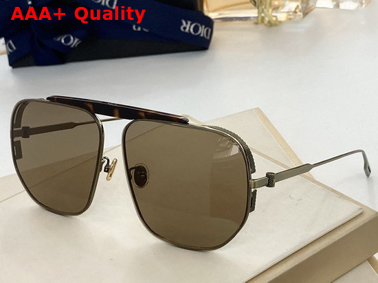 Dior NeoDior Nu Silver Mirrored Navigator Sunglasses Replica