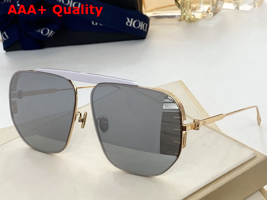 Dior NeoDior Nu Silver Mirrored Navigator Sunglasses Replica