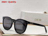 Dior Petit CD R1F Black Round Sunglasses Replica