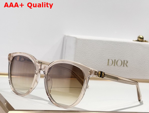 Dior Petit CD R1F Black Round Sunglasses Replica