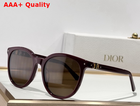 Dior Petit CD R1F Black Round Sunglasses Replica