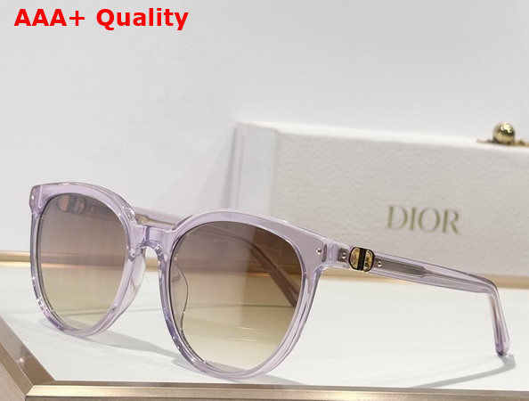 Dior Petit CD R1F Black Round Sunglasses Replica