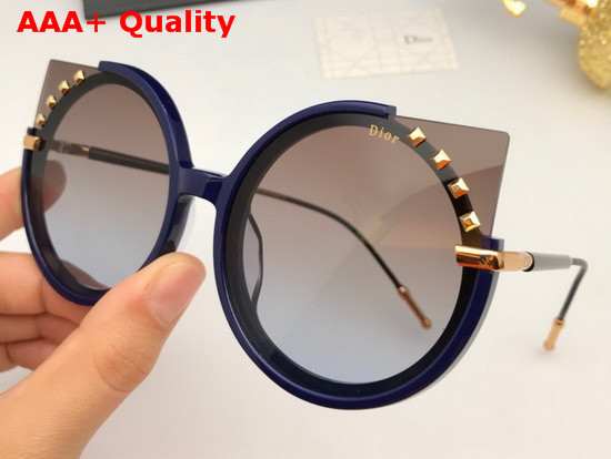 Dior Round Sunglasses Black Replica