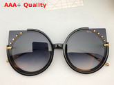 Dior Round Sunglasses Black Replica